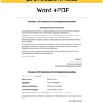 Guide Pratique : Modèles d'Attestation d'Activité Professionnelle en Word et PDF