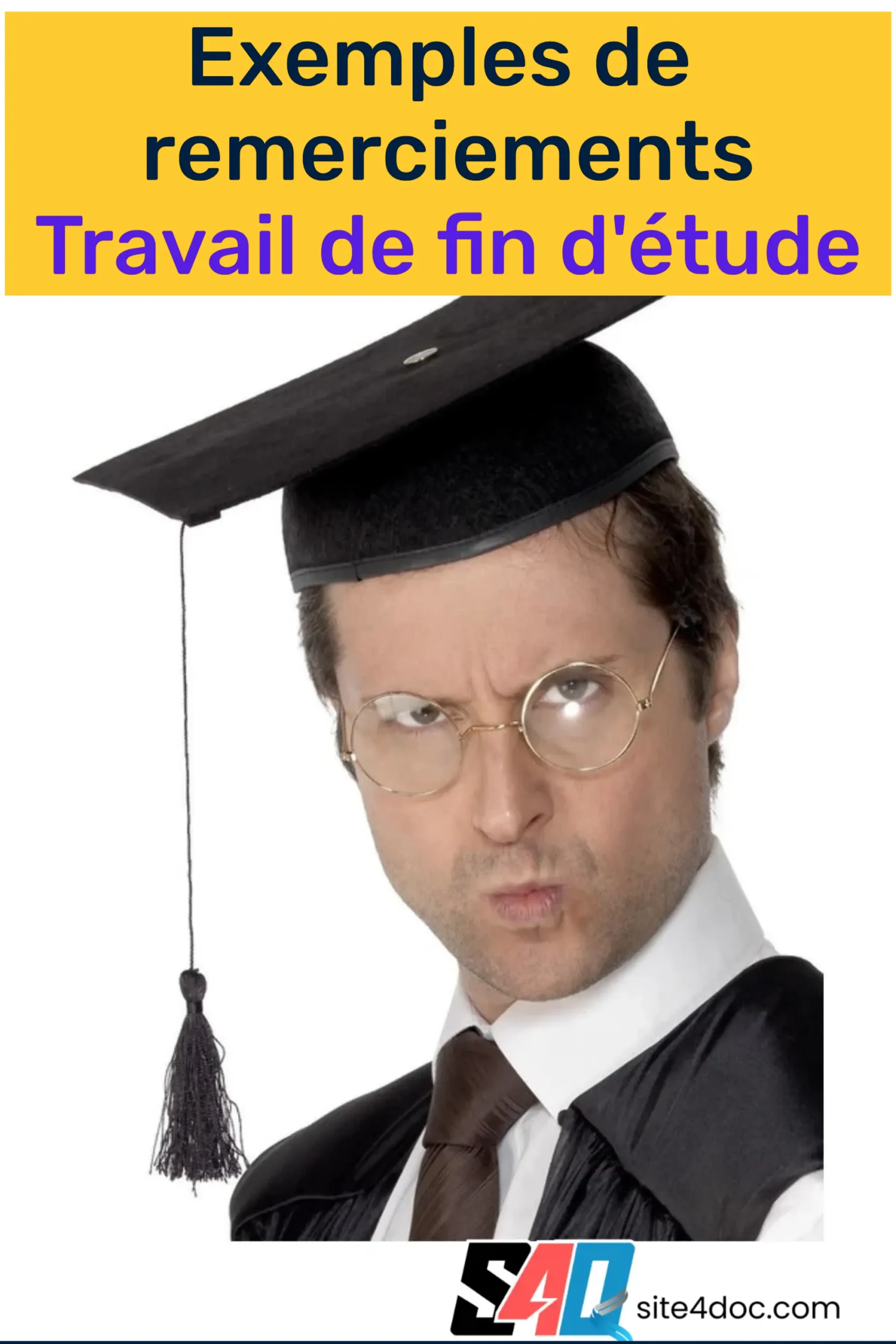 Exemples de remerciements Travail de fin d'étude