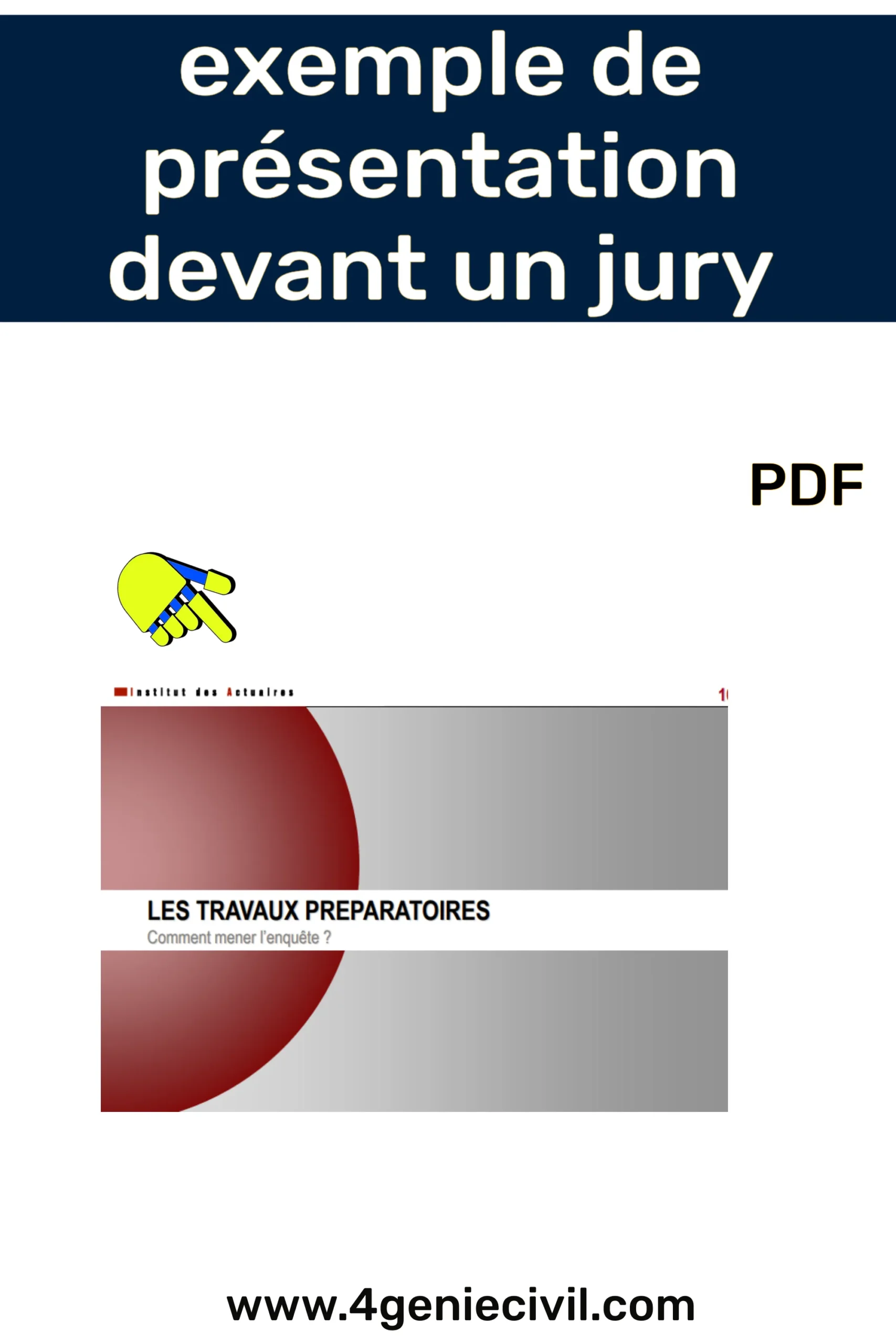 exemple de présentation devant un jury PDF