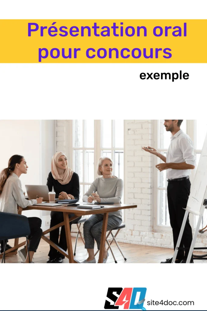 Exemple de Présentation pour l'Oral d'un Concours