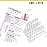 Lettre de motivation au format PDF accompagnée d'un CV au format PPT.