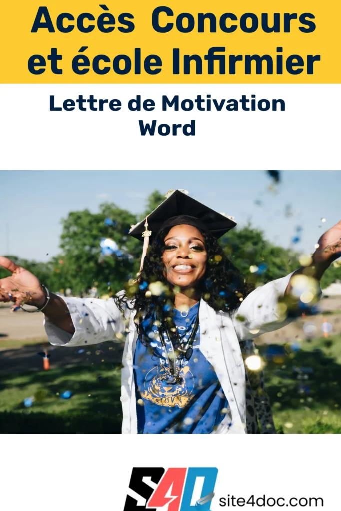 Exemple de lettre de motivation pour concours ou école d’infirmier expliquée étape par étape, avec un modèle clair et professionnel
