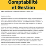 Modèle de lettre de motivation pour le DGC, affiché en format Word, prêt à personnaliser