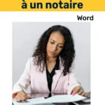 Modèle de lettre pour relancer un notaire qui ne répond pas, illustrant une demande d'informations formelle et professionnelle.
