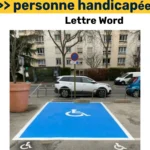 Exemple de lettre Word pour demander une place de stationnement réservée aux personnes handicapées