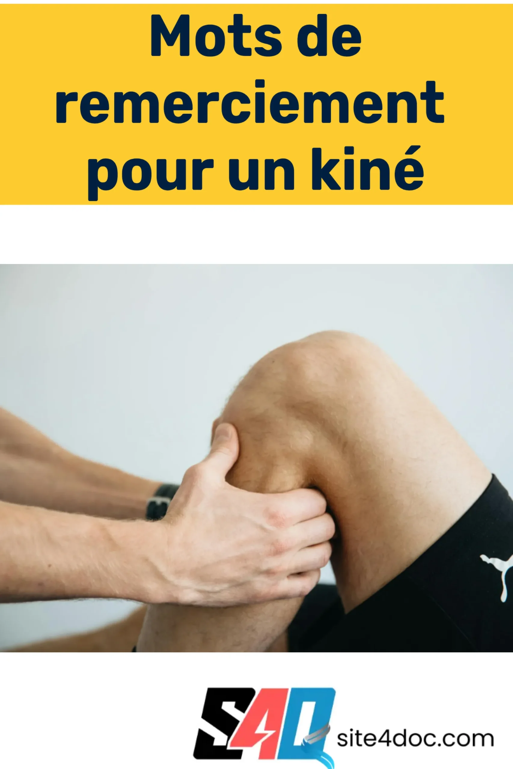 Message de remerciement chaleureux adressé à un kinésithérapeute après une rééducation réussie.