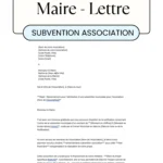 Modèle Gratuit Lettre de Remerciement au Maire pour Subvention Association