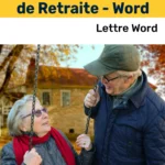 Exemple de lettre Word pour demander le report ou le changement de date de départ à la retraite, avec mise en page administrative claire.