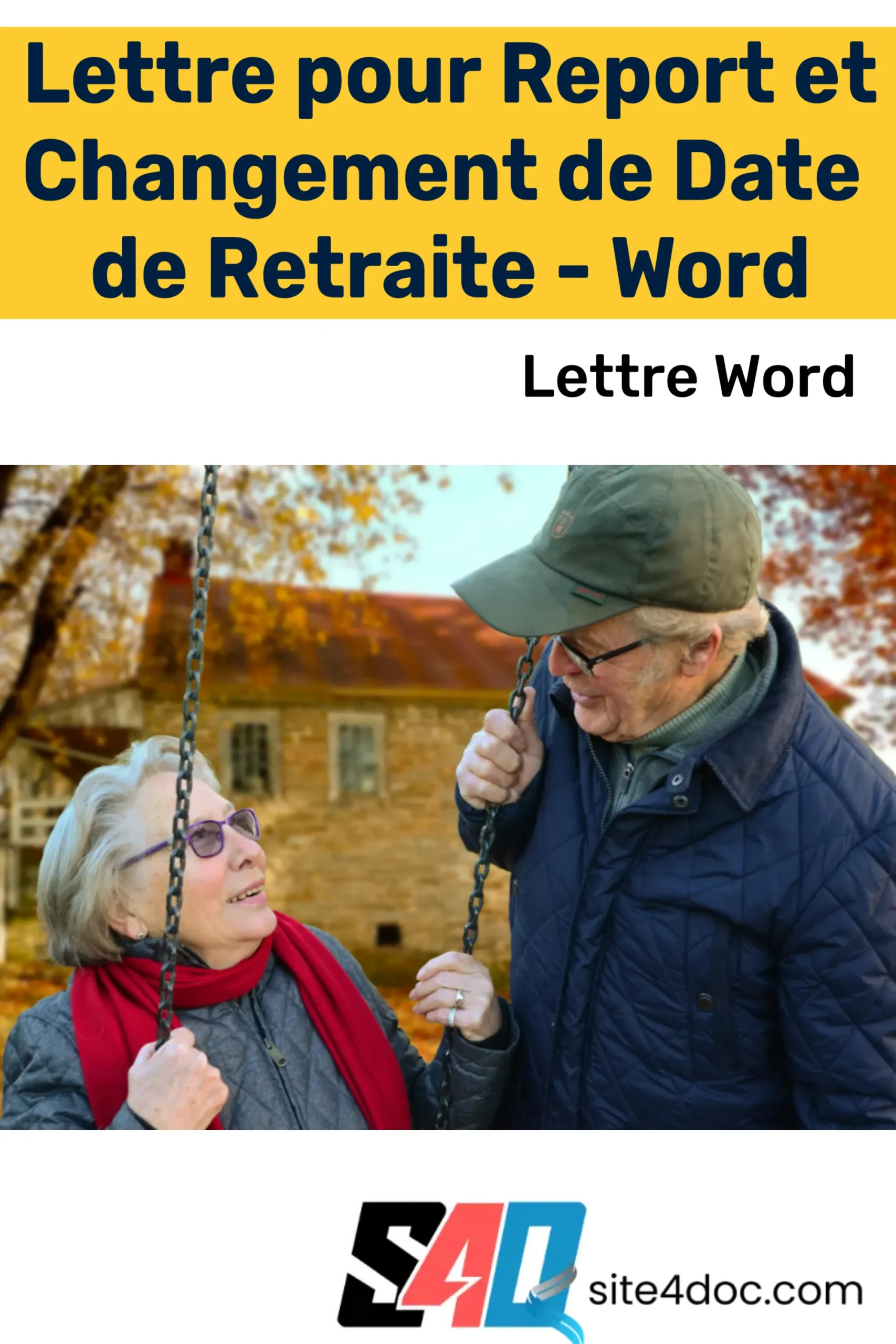 Exemple de lettre Word pour demander le report ou le changement de date de départ à la retraite, avec mise en page administrative claire.