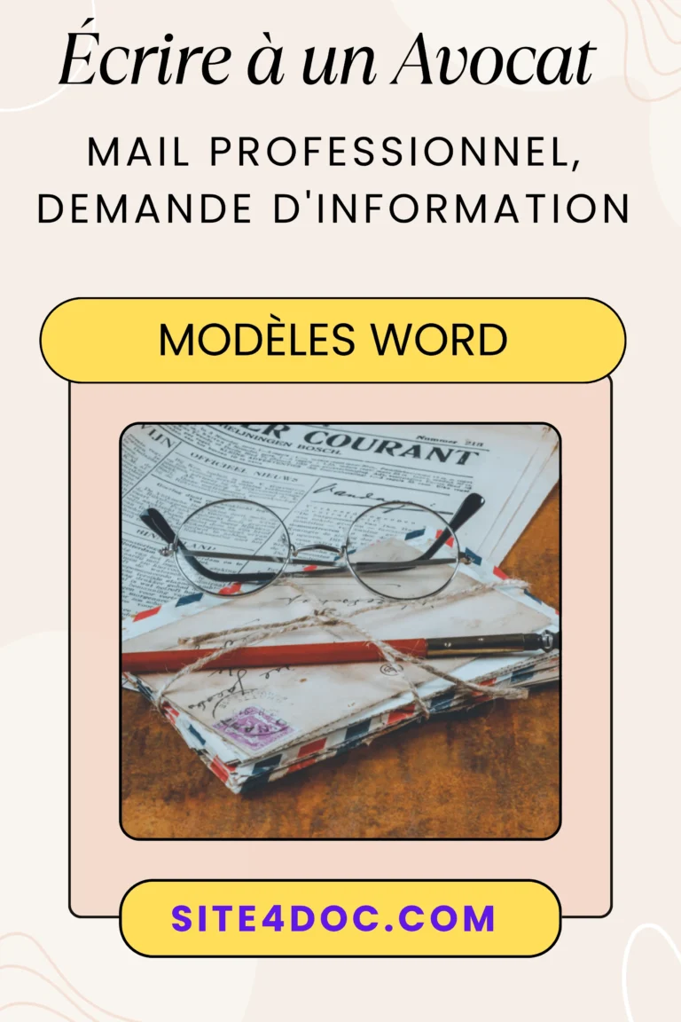 Écrire à un Avocat : Mail Professionnel, Demande d'Information et Lettre Réponse ( 3 Exemples) 2 Exemple de mail professionnel pour écrire à un avocat avec modèles de demande d'information et réponse.