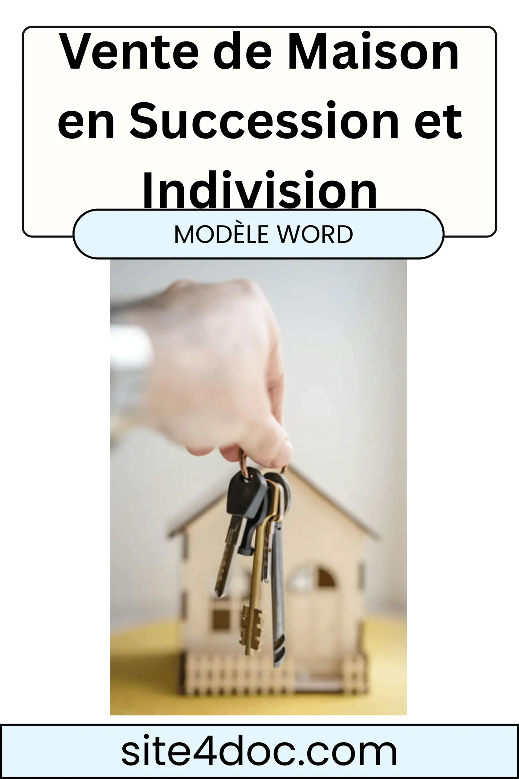 Modèle de lettre d'accord pour vente de maison en succession et indivision.
