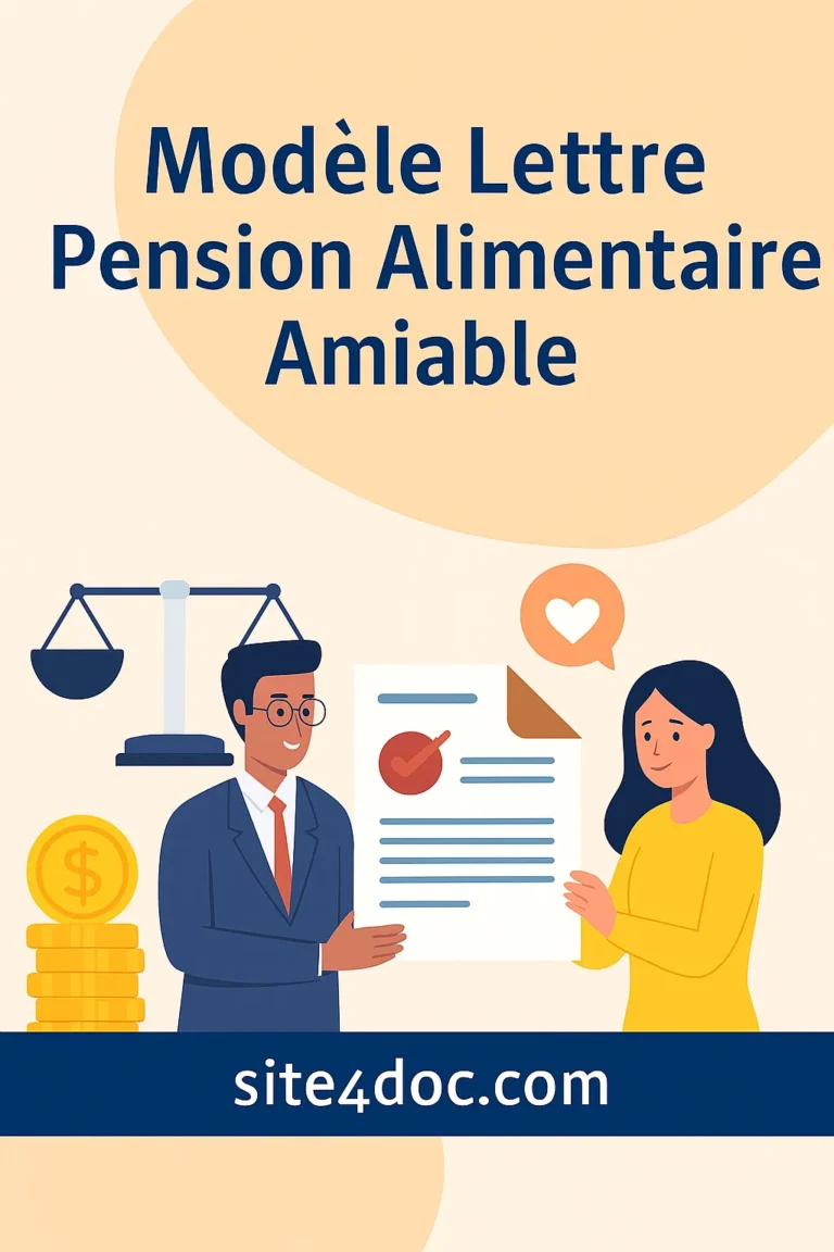 Illustration d’un accord écrit entre parents.