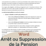 Personne rédigeant un modèle de lettre pour arrêter une pension alimentaire sur ordinateur, illustrant la simplicité d’utiliser un modèle Word.