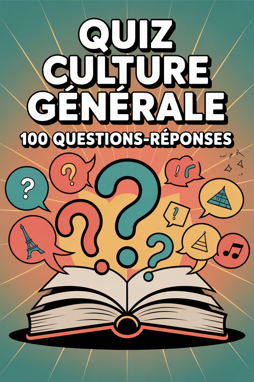 Téléchargement PDF d'un quiz de culture générale gratuit avec 100 questions et réponses faciles pour la maison