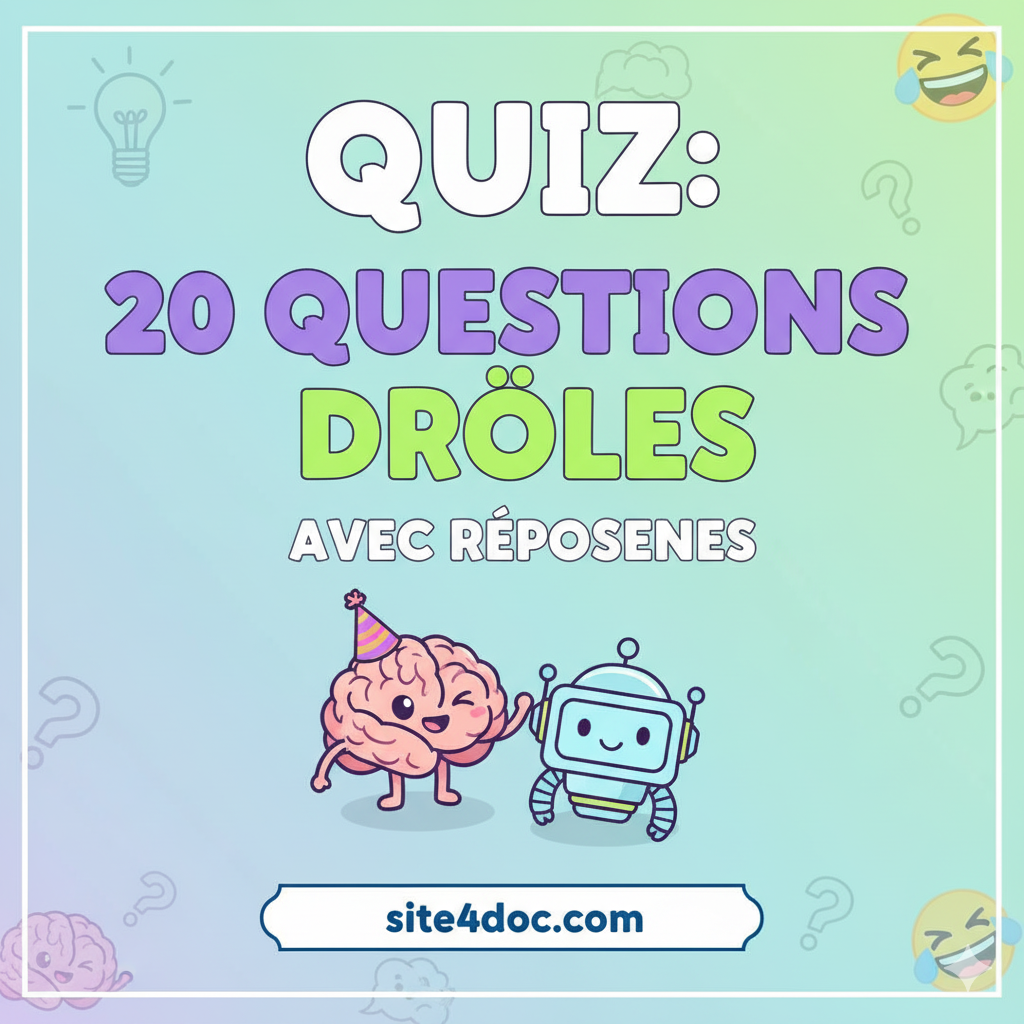 Quiz Culture G n rale Facile 20 Questions Dr les Avec R ponses PDF Quiz Culture G n rale Facile 20 Questions Dr les Avec R ponses PDF