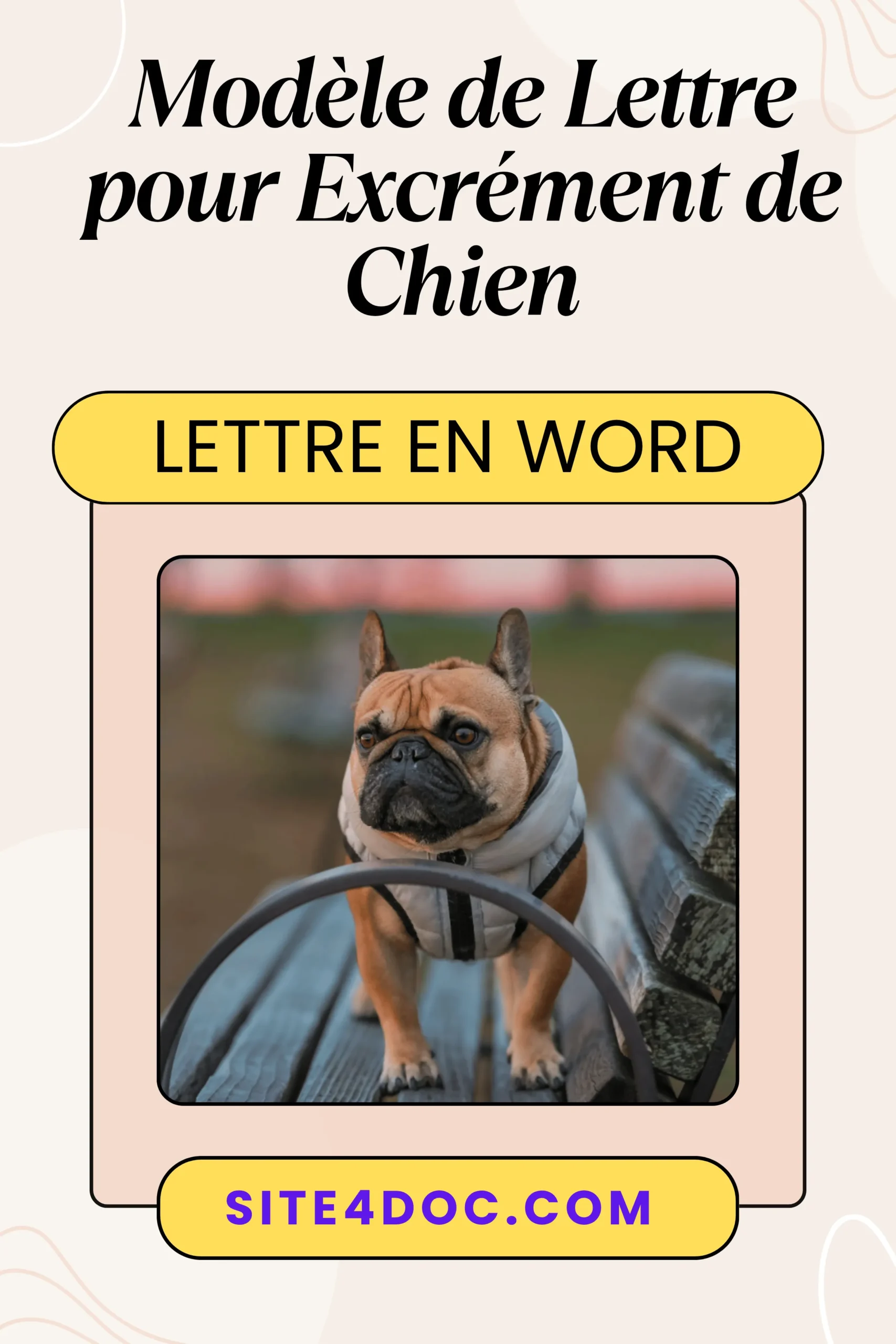 Modèle de lettre gratuit pour excréments de chien à télécharger en Word – voisin ou mairie