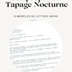 Modèle de lettre pour locataire bruyant ou malpropre en format Word.