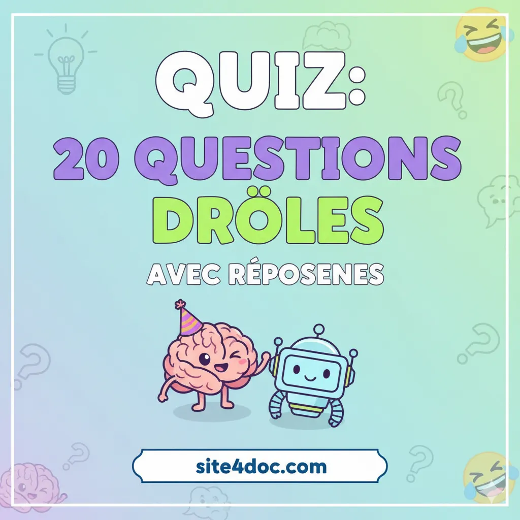 Guide visuel d’un quiz culture générale ludique Guide visuel d’un quiz culture générale ludique