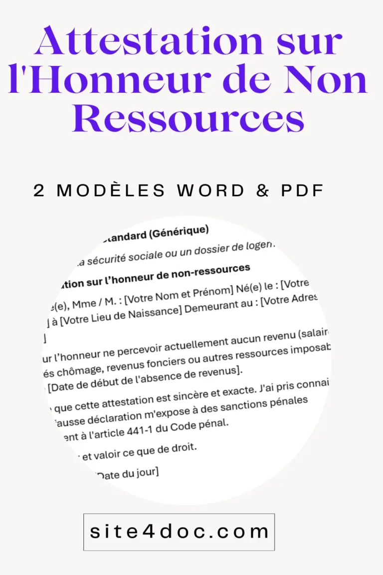 Personne rédigeant une attestation sur l'honneur de non-ressources sur un bureau organisé avec un ordinateur.