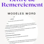 Modèle de lettre de remerciement professionnelle prêt à l’emploi