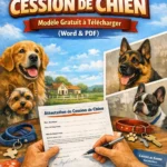 Modèle gratuit d’attestation de cession de chien à télécharger en Word et PDF