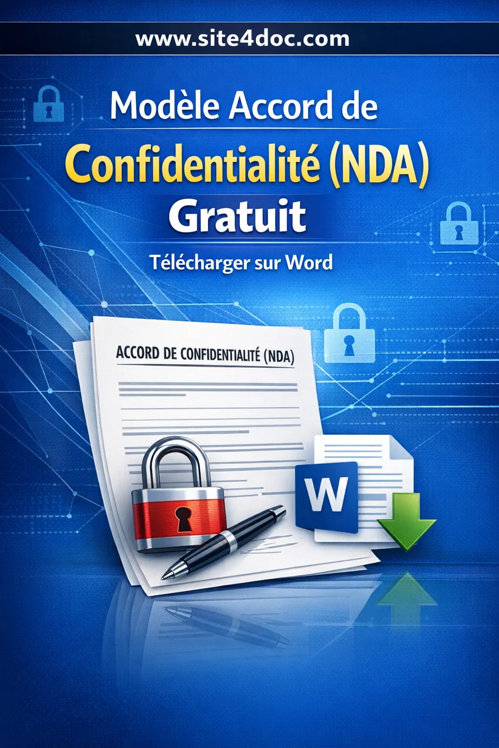 Modèle d'accord de confidentialité en format Word pour téléchargement gratuit.