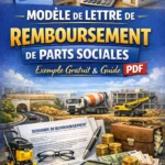 Modèle de lettre de remboursement de parts sociales exemple gratuit