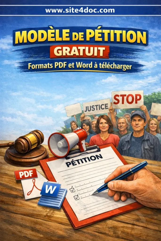 Modèle de pétition gratuit PDF Word à télécharger Modèle de pétition gratuit prêt à télécharger en PDF et Word