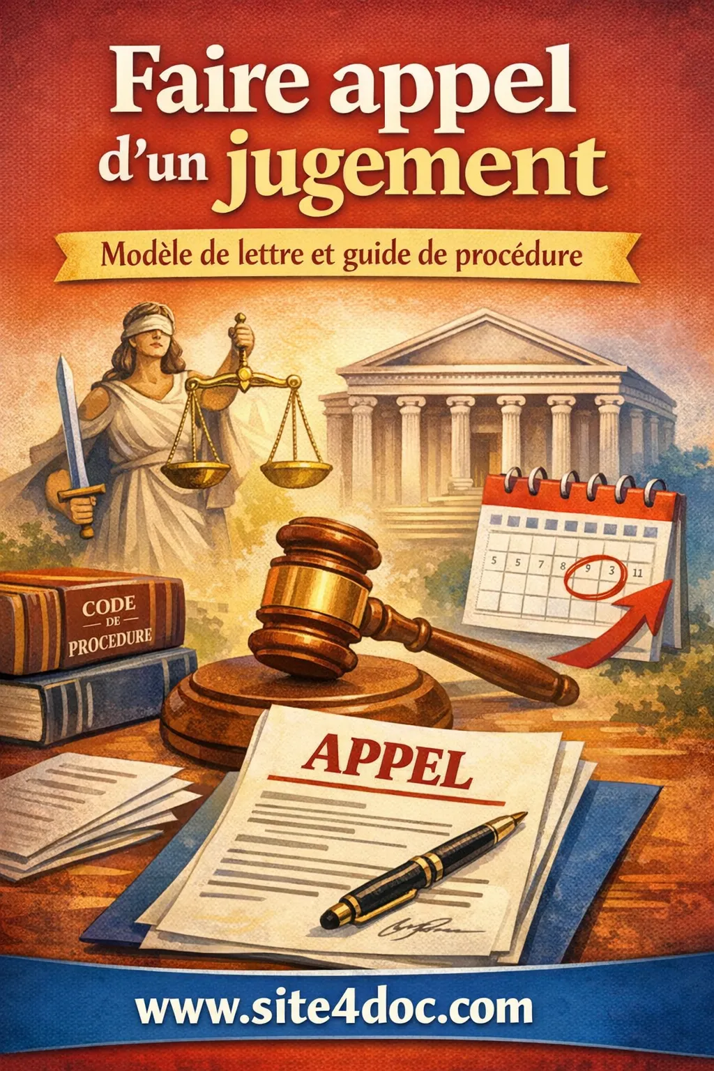 Faire appel d'un jugement : modèle de lettre Word et guide pratique pour réussir votre procédure d'appel.