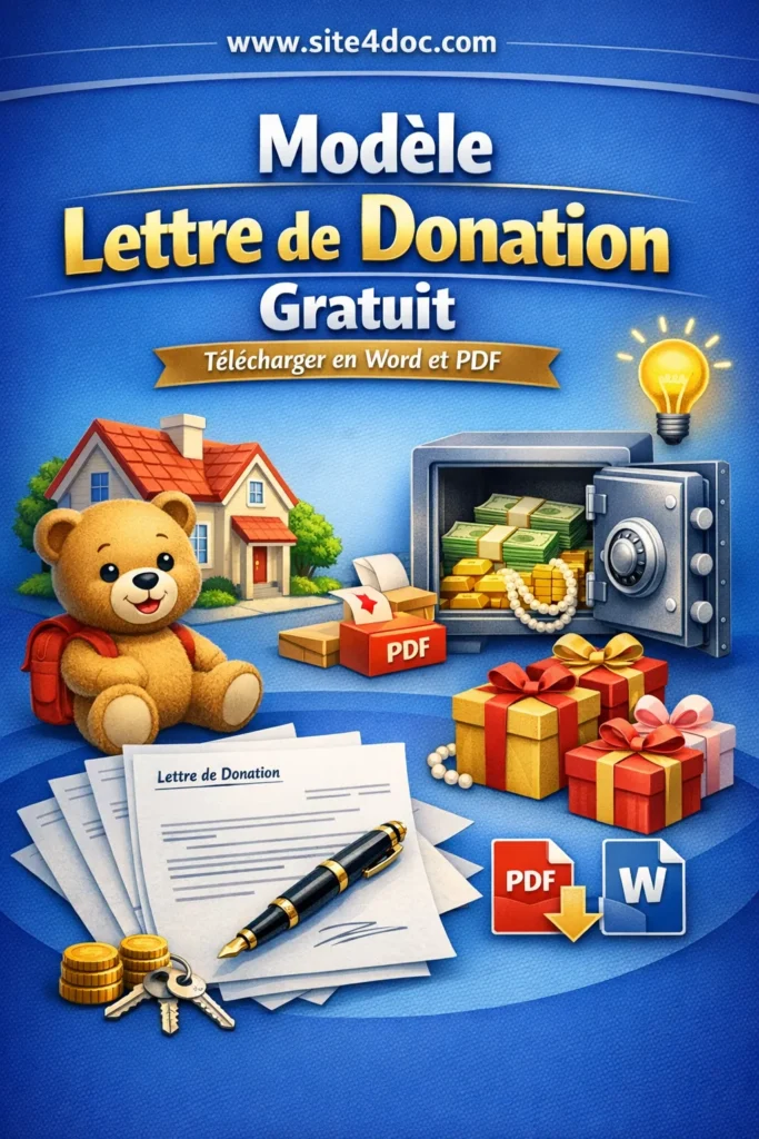 Modèle de lettre de donation gratuit prêt à télécharger en Word et PDF. Modèle de lettre de donation gratuit prêt à télécharger en Word et PDF.