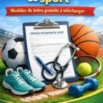 Modèle de lettre officiel de dispense de sport prêt à télécharger en format Word
