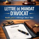 Modèle gratuit de lettre de mandat d'avocat à télécharger en Word et PDF
