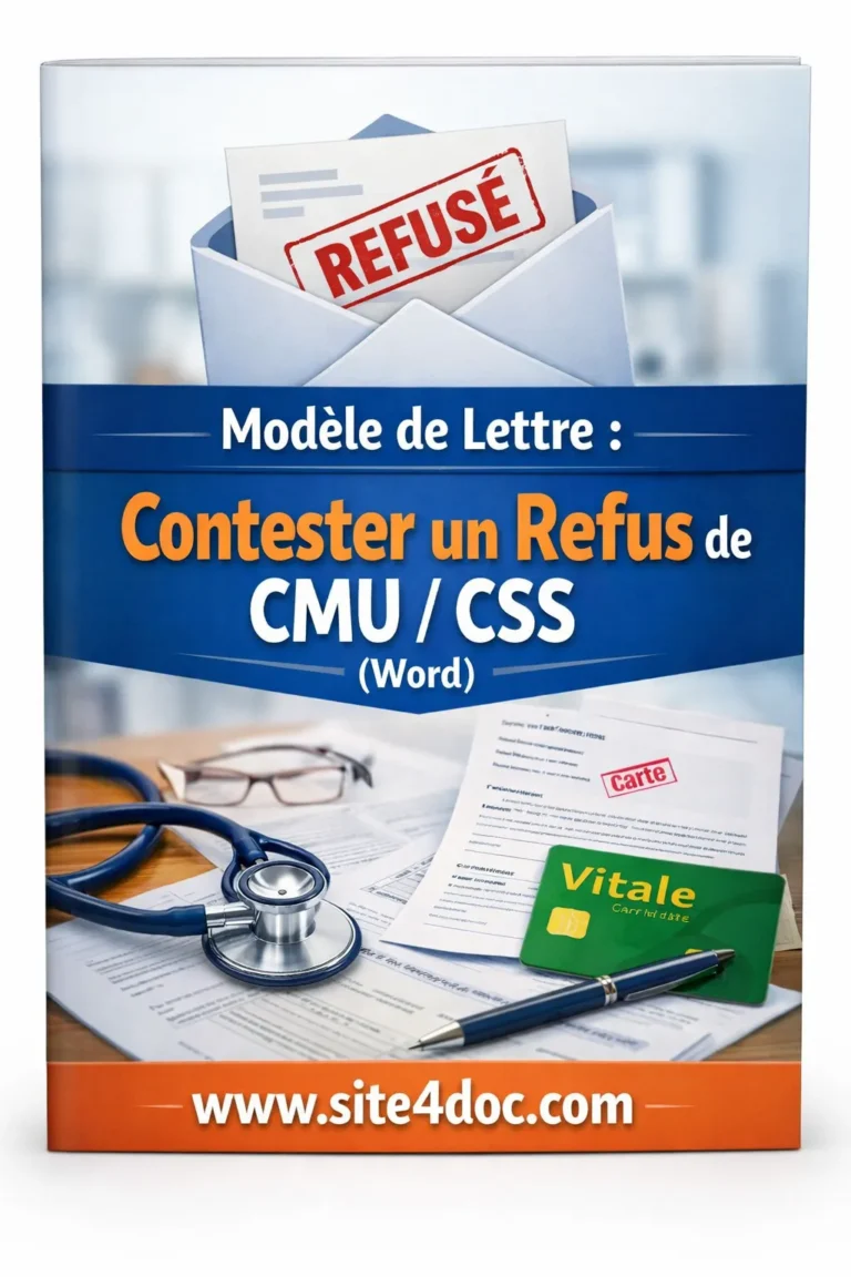 Illustration d’une lettre de contestation adressée à la CPAM.