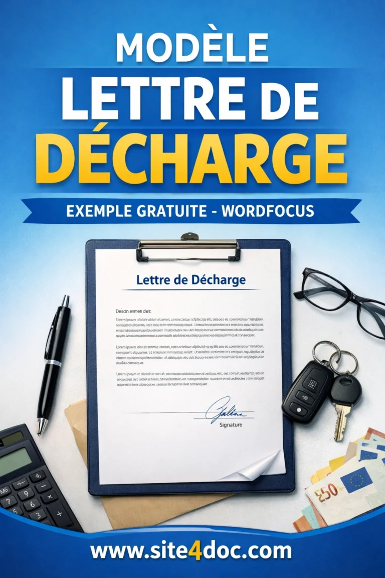 Modèle lettre de décharge exemple gratuite - Word 1 Modèle lettre de décharge exemple gratuite à télécharger en Word.
