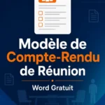 Modèle de compte-rendu de réunion Word gratuit | www.site4doc.com