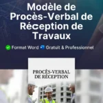 Modèle de procès-verbal de réception de travaux Word gratuit – site4doc.com