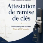 Attestation de remise de clés – Guide juridique complet avec modèles Word et PDF gratuits – site4doc.com