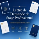 Lettre de demande de stage professionnel – Exemples complets et modèles gratuits à télécharger