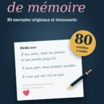 Couverture Dédicace de mémoire : 80 exemples originaux et émouvants, méthode et modèles à copier – site4doc.com