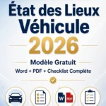 État des Lieux Véhicule 2026 : Modèle Gratuit Word + PDF + Checklist Complète – site4doc