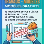 Couverte de l'article sur les modèles de lettre d'annulation de devis de travaux - Site4Doc.com